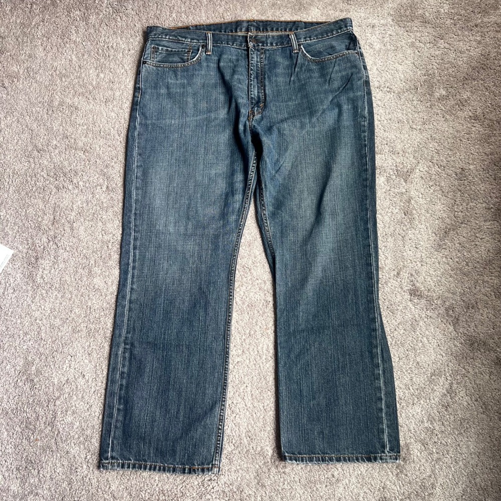 Levi's 559 Relaxed Straight Jeans Mens 42x32 Blue Denim Pants 5-Pocket 845